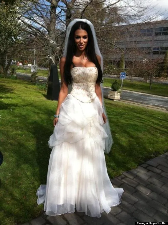 Georgia Salpa. In A Wedding Dress. A Publicity Stunt, Surely? | HuffPost UK News