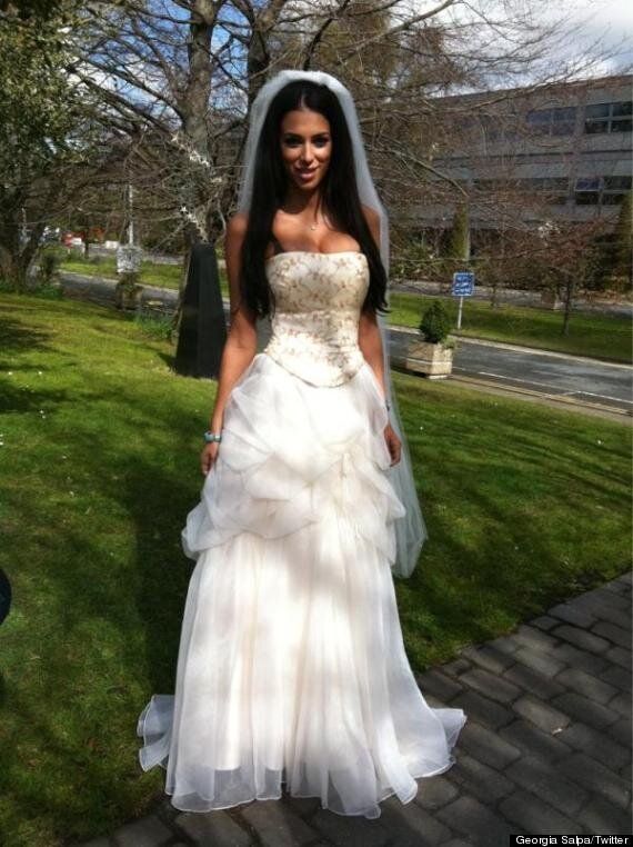 Georgia Salpa. In A Wedding Dress. A Publicity Stunt, Surely? | HuffPost UK