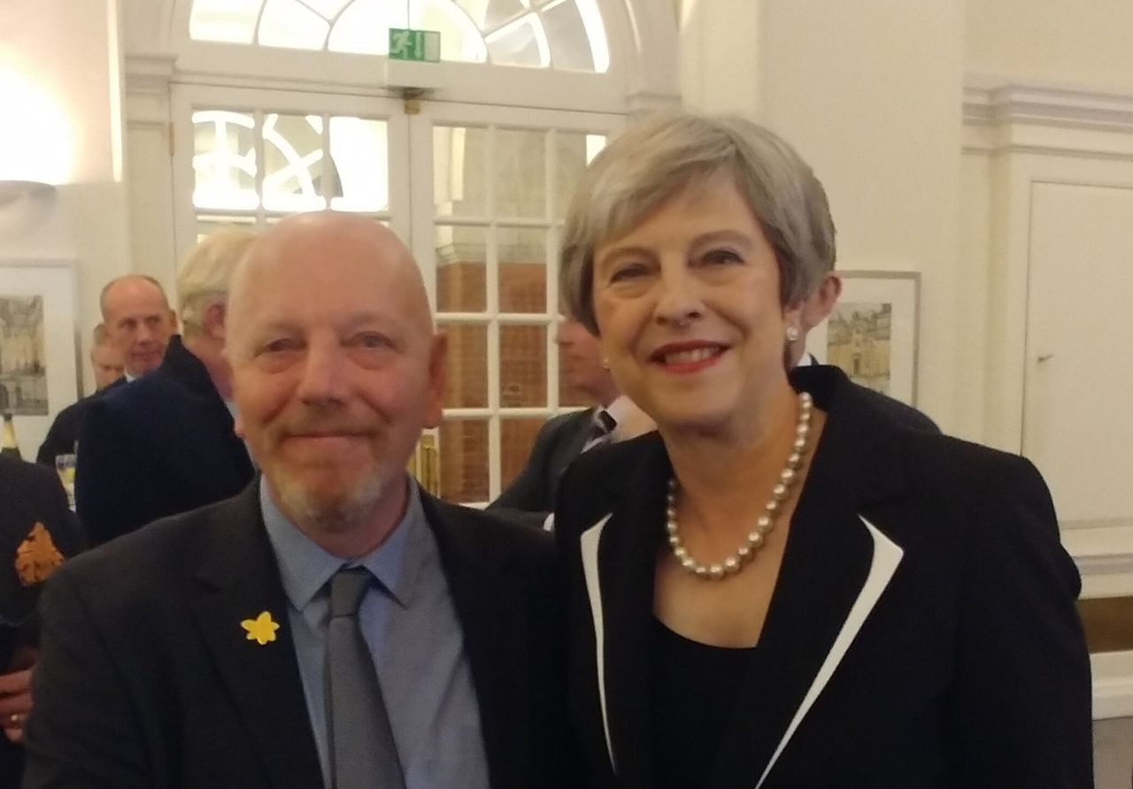 Mark has met prime minister Theresa May through his charity campaigning