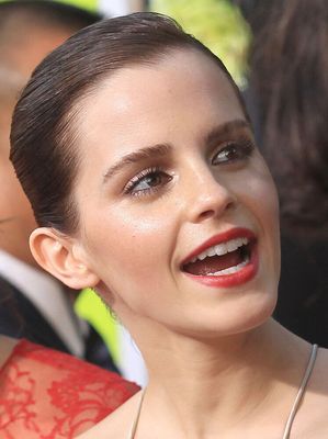 Emma Watson Narrowly Avoids A Nip Slip Thanks To Stick-On Jelly