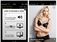 Wonderbra decoder - racy app allows you to undress a billboard model to  reveal her underwear