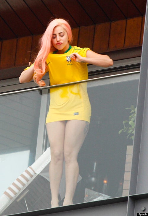 Lady Gaga Wears Brazil Football Shirt In Favelas (PICTURES) | HuffPost UK  Sport