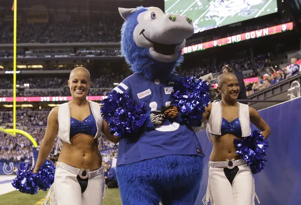 Chuck Pagano cancer: Colts cheerleaders have heads shaved during NFL game  in honour of cancer sufferer coach