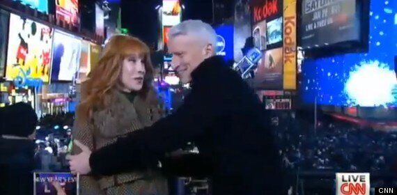 Kathy Griffin Simulates Oral Sex On Anderson Cooper Live On Air During Nye Broadcast Huffpost Uk