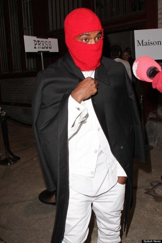 Kanye West Wears A Balaclava, Kim Kardashian Opts For Fur In A Chilly