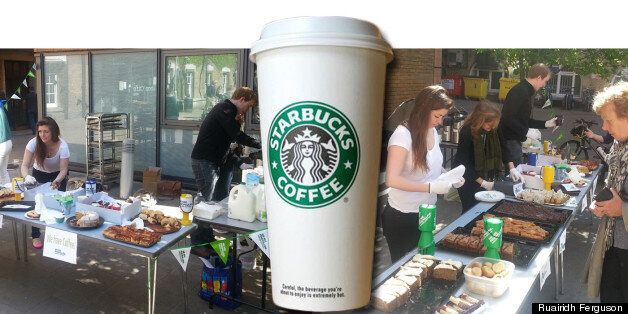 Students have been called scabs for using Starbucks coffee in their Macmillan cancer charity event
