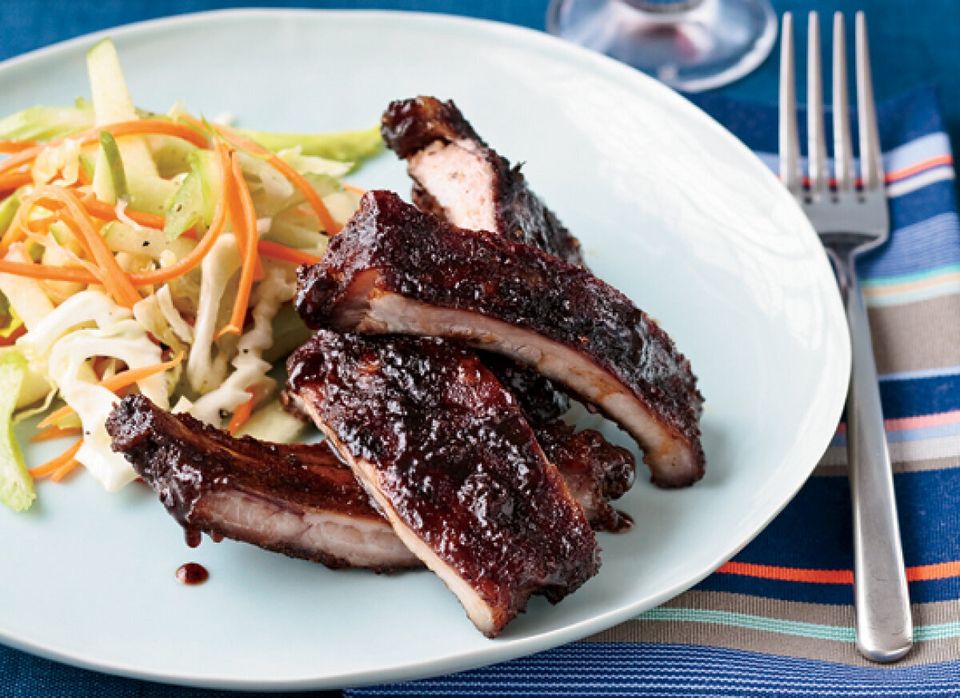 Apple-Glazed Barbecue Baby Back Ribs