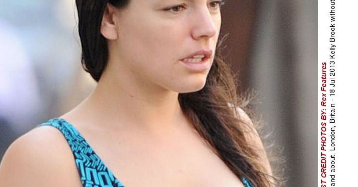 Kelly Brook Goes Without Makeup As She Heads To Taking Stock Filming
