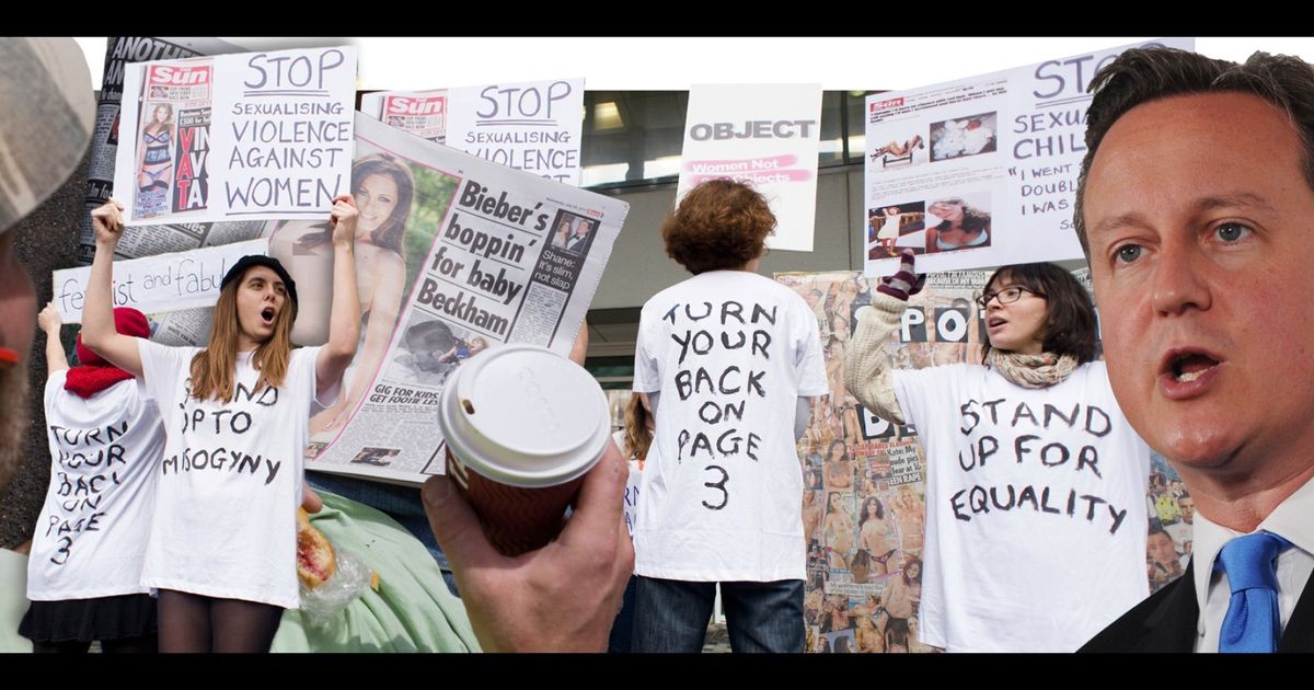 David Camerons Porn Crackdown Why Not Page 3 Too Ask Campaigners