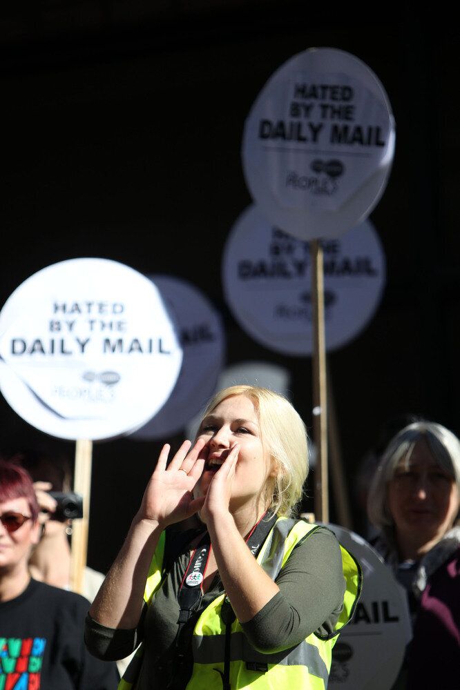 Protest outside Daily Mail headquarters