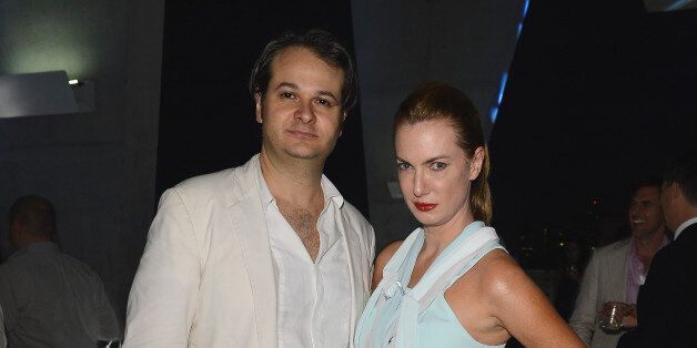 MIAMI BEACH, FL - DECEMBER 07: Yan Assoun and model Polina Proshkina attend a party as Moncler Celebrates Its 60th Anniversary At Art Basel Miami Beach on December 7, 2012 in Miami Beach, Florida. (Photo by Venturelli/Getty Images for Moncler)