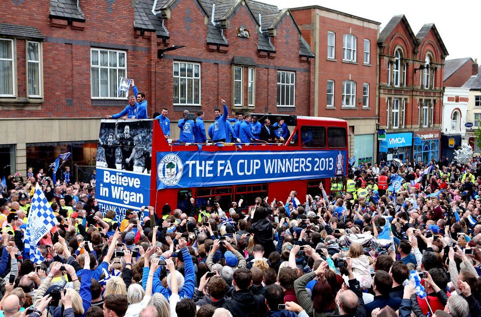 Soccer - Barclays Premier League - Wigan Athletic FA Cup Trophy Parade