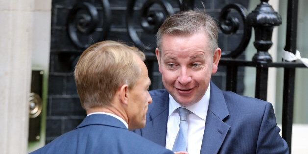 Education Minister David Laws (left) and Education Secretary Michael Gove arrive for a cabinet meeting at Downing Street in London, after Prime Minister David Cameron hailed his new-look top team, insisting he had put the right people in place to kick start the flagging economy.