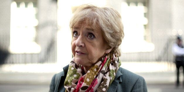 Margaret Hodge MP outside No 10 Downing Street, central London, after handing in a petition - signed by more than 110,000 people - calling on internet retailer Amazon to pay their fair share of UK tax.