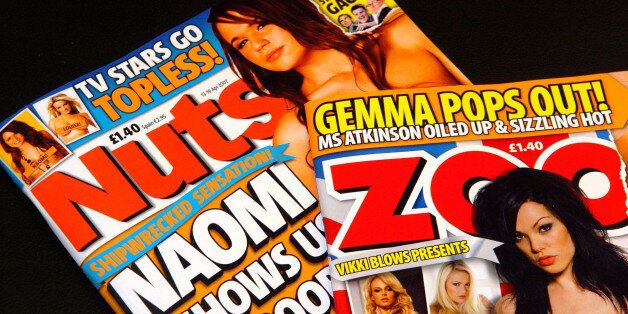 A general view of men's magazines, 'Zoo' and 'Nuts'. Parents expressed concern tonight after school inspectors praised teen magazines for educating children about sex.