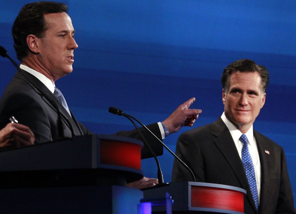 Rick Santorum, Mitt Romney