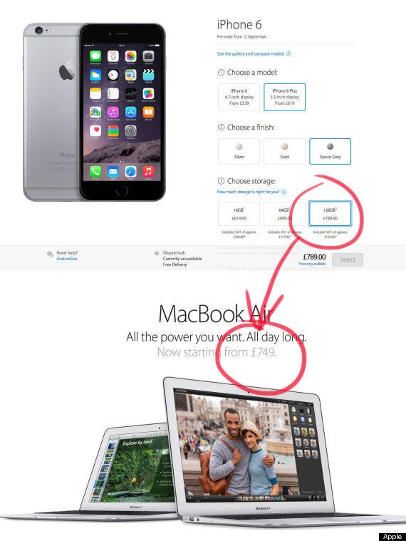 Apple iPhone 6 Plus Is More Expensive Than A Macbook Air | HuffPost UK Tech