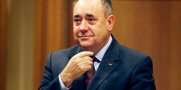 Scottish First Minister Alex Salmond ahead of addressing the Scottish Trades Union Congress (STUC) conference, Decent Work Dignified Lives, at the Hilton Hotel in Glasgow, Scotland.