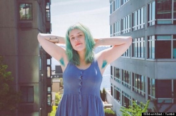 Dyed Armpit Hair Is Now A Thing On Tumblr And Is Also Ahem The Pits