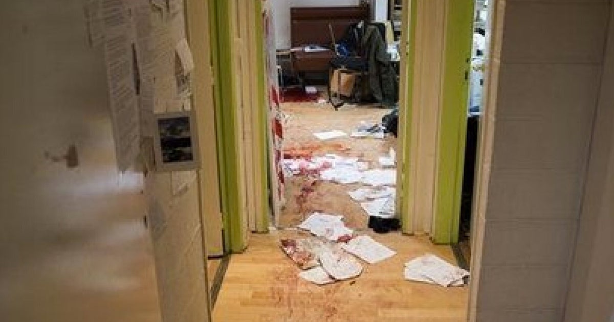 Charlie Hebdo Paris Shooting: First Image Of Bloodied Newspaper Office
