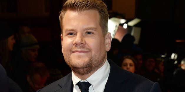 LONDON, ENGLAND - JANUARY 07: (EMBARGOED FOR PUBLICATION IN UK TABLOID NEWSPAPERS UNTIL 48 HOURS AFTER CREATE DATE AND TIME. MANDATORY CREDIT PHOTO BY DAVE M. BENETT/GETTY IMAGES REQUIRED) James Corden attends the 'Into The Woods' gala screening at The Curzon Mayfair on January 7, 2015 in London, England. (Photo by David M. Benett/WireImage)