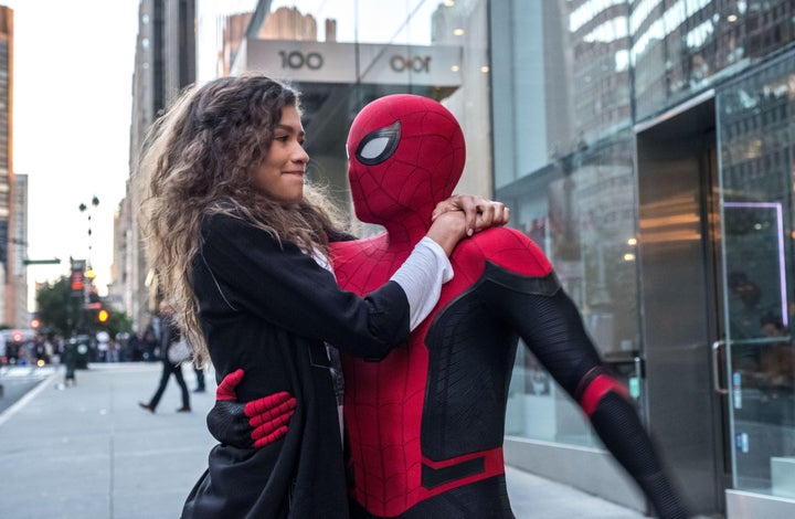 MJ (Zendaya) and Spider-Man (Tom Holland). 