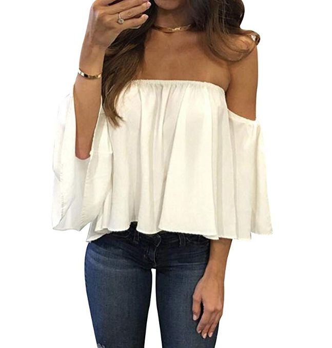There Are So Many Off-The-Shoulder Tops On Amazon Under $21 | HuffPost Life