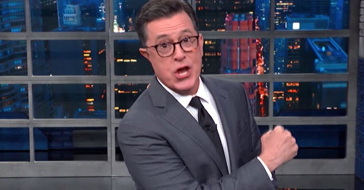 Stephen Colbert Gives Trump's 'Angry Mob' Its Perfect 2020 Campaign Rally Cry