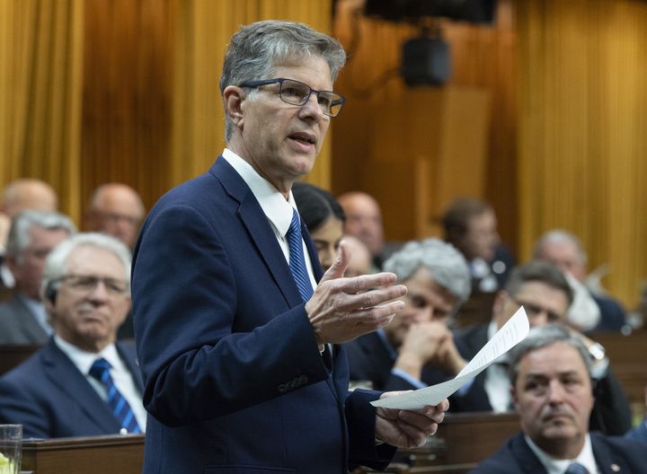 Conservative MP Mark Warawa delivers his final speech in the House of Commons on May 7, 2019.