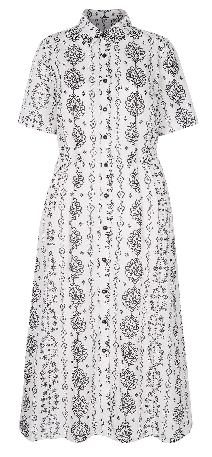 Holly Willoughby's M&S Edit: Black And White Floral Print Dress