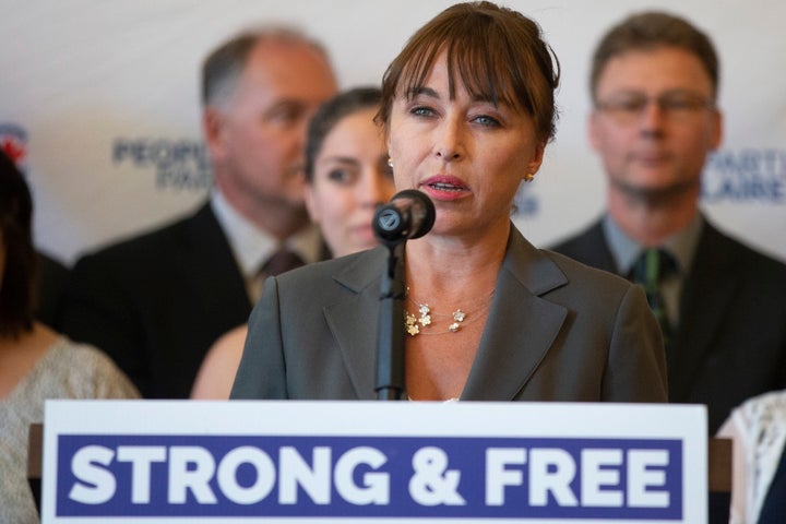 People's Party of Canada candidate Renata Ford speaks at an announcement in Toronto on June 21, 2019.