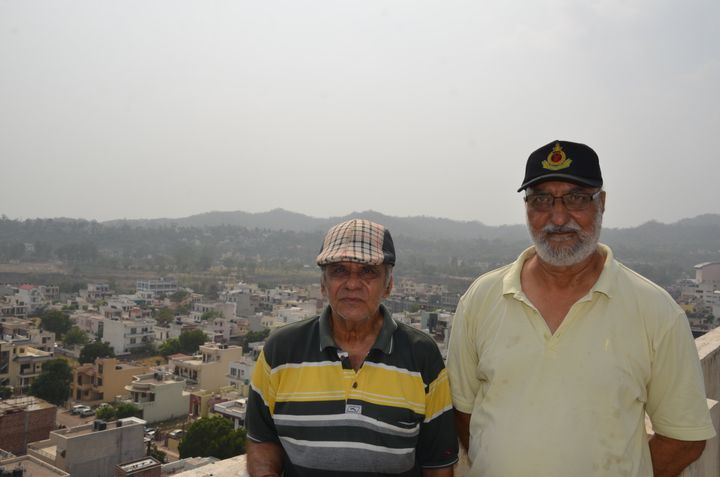 Many retired defence personnels like Col B S Rangi (R) and Lt. Col N R Sharma (L) can't to understand why banks and other financial institutions refuse to accept their ownership of the plots purchased at Amravati Enclave despite the project's approval by the planning department in 1999.