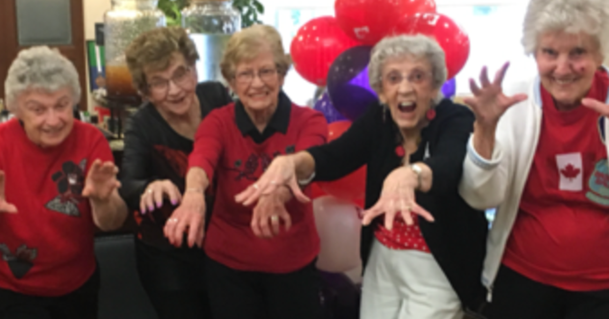 Saskatoon Seniors Celebrate Toronto Raptors' Win By Picking Up Their
