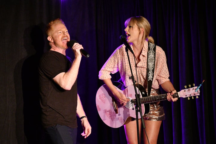 Ferguson (left) introduced Taylor Swift during the pop star's surprise June 14 performance at New York's Stonewall Inn.