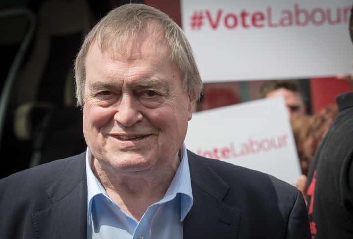 John Prescott, pictured last year, has been admitted to hospital after suffering a stroke.