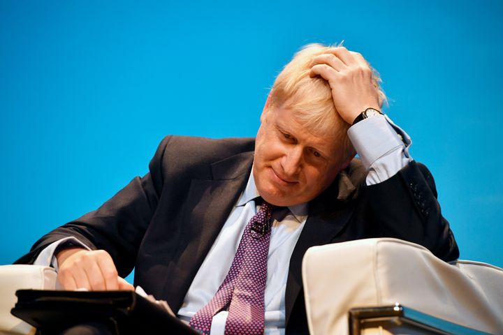 Boris Johnson at a leadership hustings in Birmingham on Saturday 