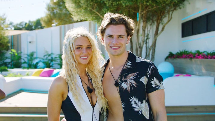 Lucie and Joe in the Love Island villa