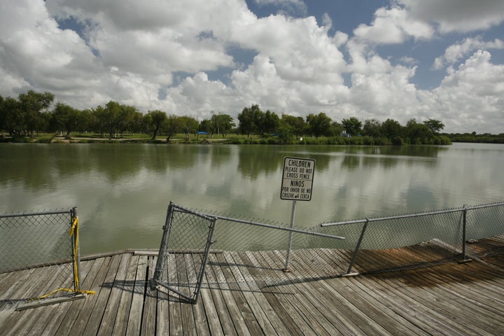 Anzalduas Park along the Rio Grande River in Mission, Texas, is a popular spot for undocumented immigrants to cross from Mexi