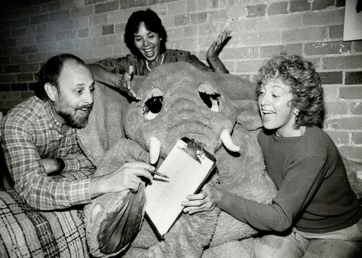 Bram Morrison, Sharon Hampson and Lois Lilienstein of Sharon, Lois and Bram in the early 1980s.