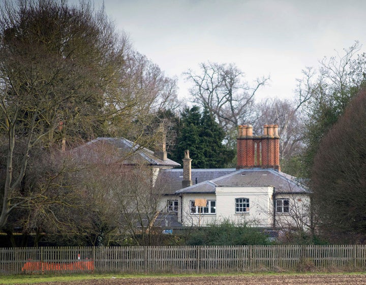 A shot of the recently renovated Frogmore Cottage. 