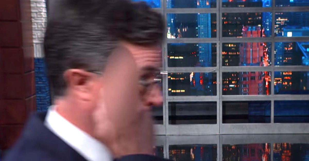 Colbert Has A 1-Finger Salute For Trump Official Overseeing Child ...