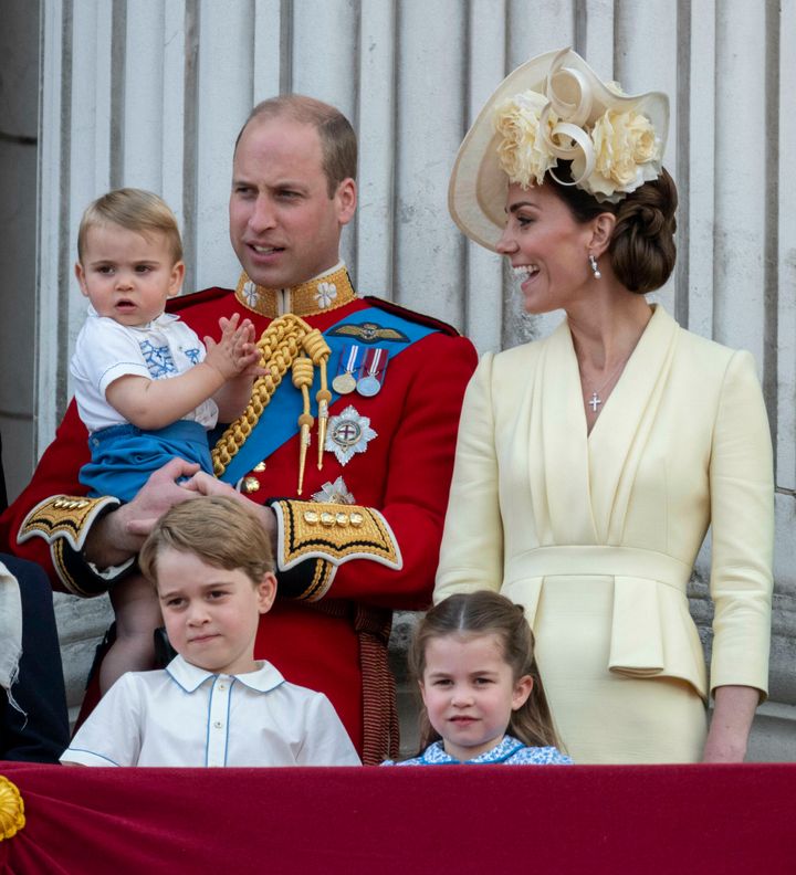Prince William with his family.