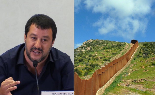 Risultati immagini per SALVINI VUOL FARE IL MURO A TRIESTE