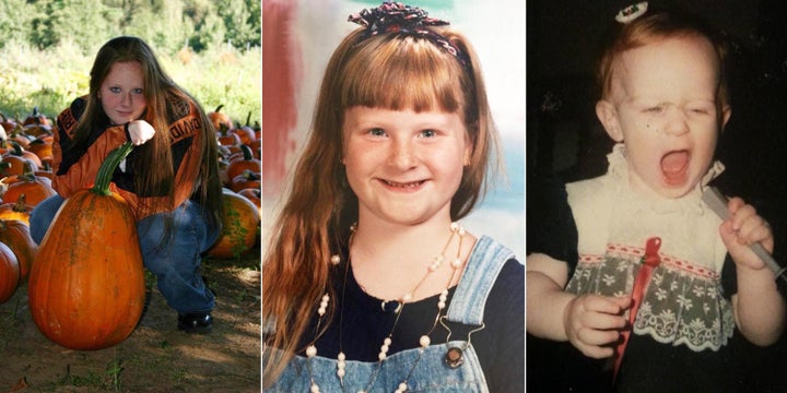 Kidman as a teenager (left), middle schooler (center) and toddler (right).