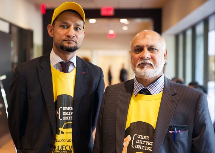 Jimmy Irfn and Ejaz Butt are among the hundreds of Toronto Uber drivers who've unionized to fight for better pay and protection.