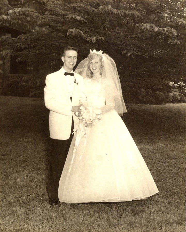 George and Ginger Brown on their wedding day, June 6, 1959.