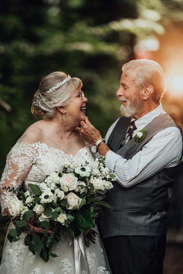 After 60 years of marriage, this couple is still head over heels in love.