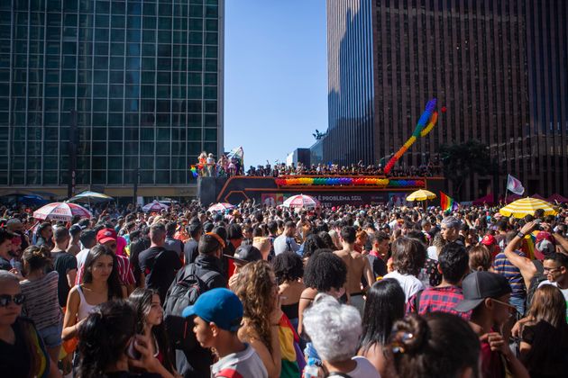 Crowds swarmed the Avenida Paulista in São Paulo on Sunday for the first Pride parade since the election of Jair Bolsonaro, a right-wing homophobe, as the country's president. 