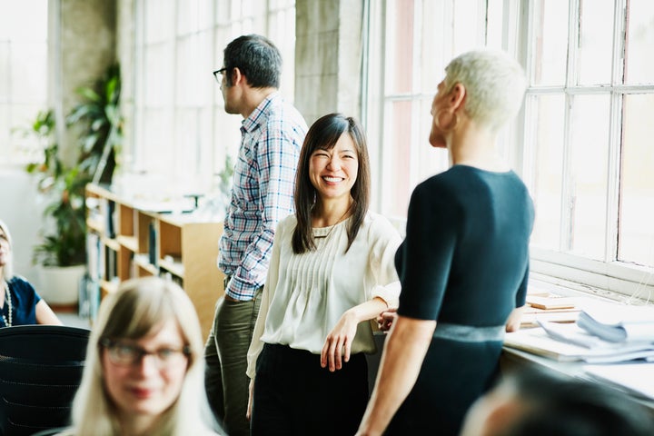 Instead of making small talk with the whole room, focus on interacting with just a few people you want to make a connection with, experts say.