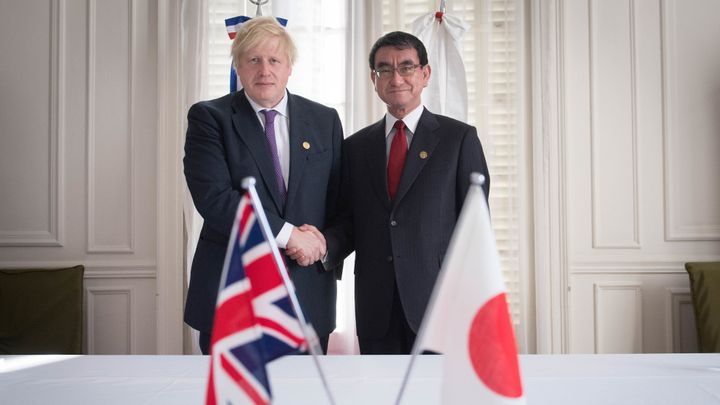 Boris Johnson and Taro Kono.